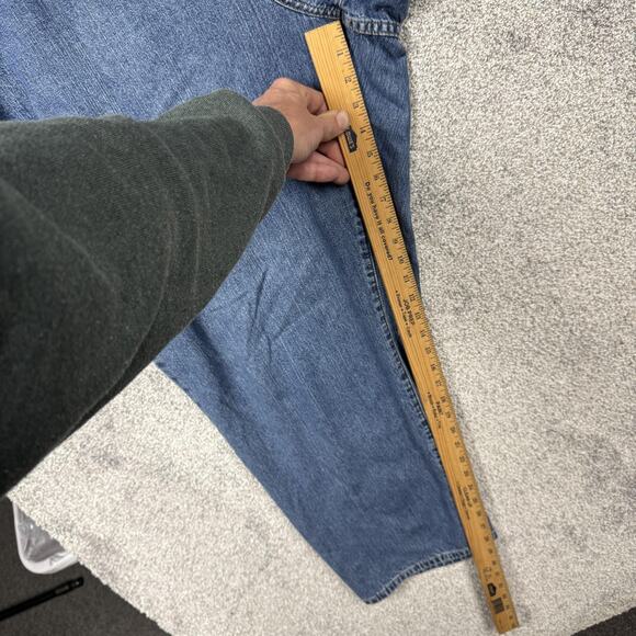 Vintage LA Blues Jeans Womens 28W Plus Blue Denim Relaxed Fit Tapered Leg 90s - Picture 4 of 11